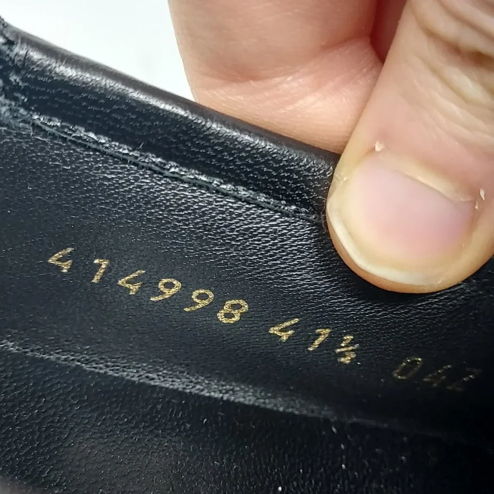 Gucci Jordaan Black Leather Horsebit Loafer - Picture 4 of 9